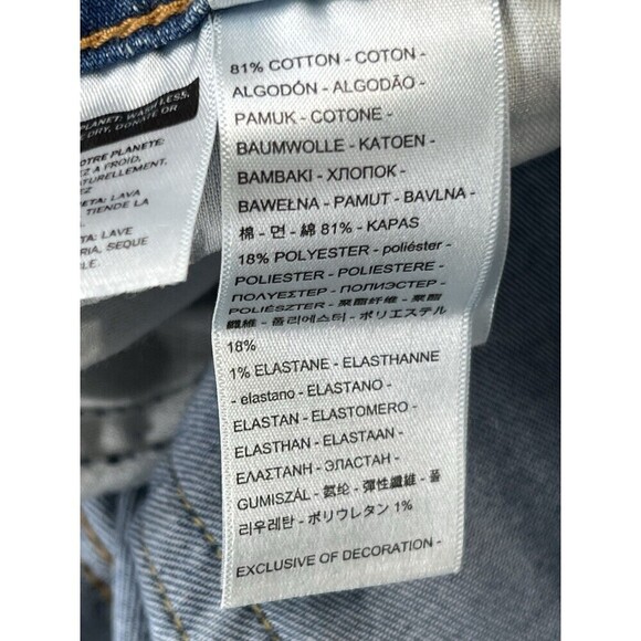 Levi's Women's 721 High Rise Skinny Leg Factory Distressed Stretch Jeans… - Picture 11 of 13